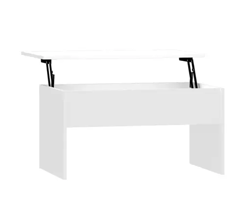 Kafijas Galdiņš, Spīdīgi Balts 80X50,5X41,5Cm Inženierijas Koks Vidaxl