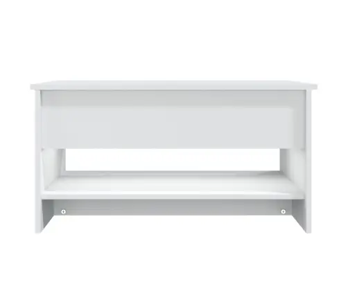 Kafijas Galdiņš, Balts, 80X50X40 Cm, Inženierijas Koks Vidaxl