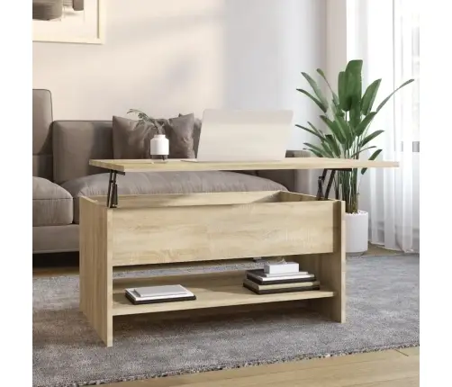 Kafijas Galdiņš, Ozola Krāsa, 80X50X40 Cm, Inženierijas Koks Vidaxl