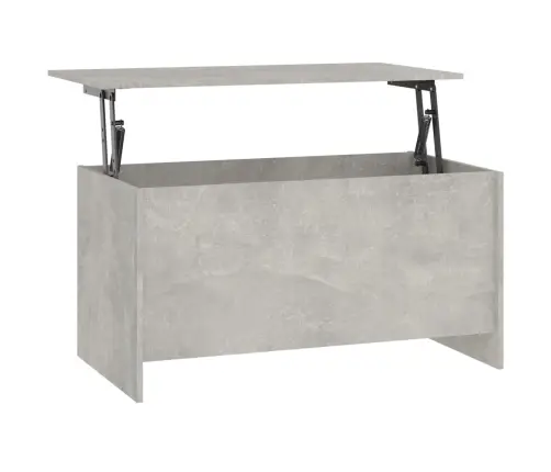 Kafijas Galdiņš Betona Pelēks 102X55,5X52,5Cm Inženierijas Koks Vidaxl