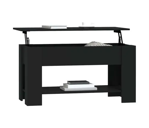 Kavos Staliukas, Juodas, 101X49X52cm Apdirbta Mediena