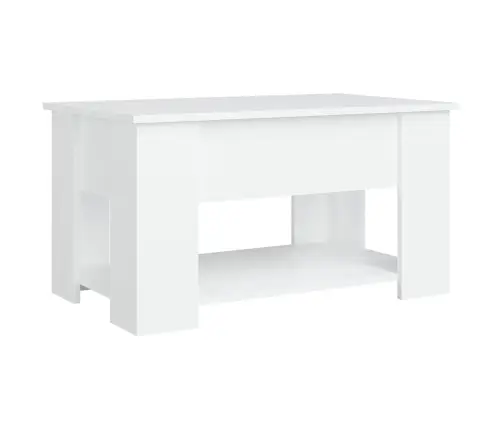 Kafijas Galdiņš, Balts, 79X49X41 Cm, Inženierijas Koks Vidaxl