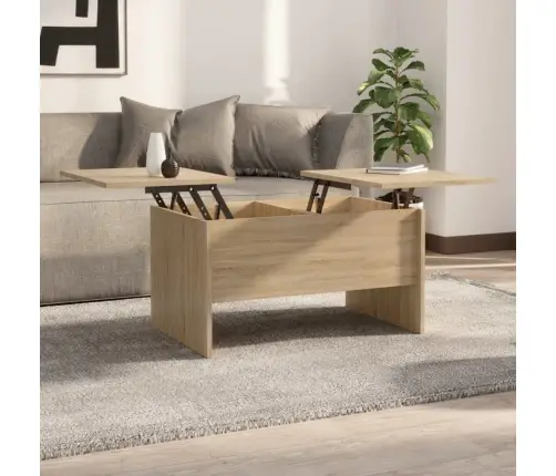 Kafijas Galdiņš, Ozolkoka Krāsa, 80X50X42,5Cm Inženierijas Koks Vidaxl Kafijas Galdiņš, Ozolkoka Krāsa, 80X50X42,5Cm Inženierijas Koks Vidaxl