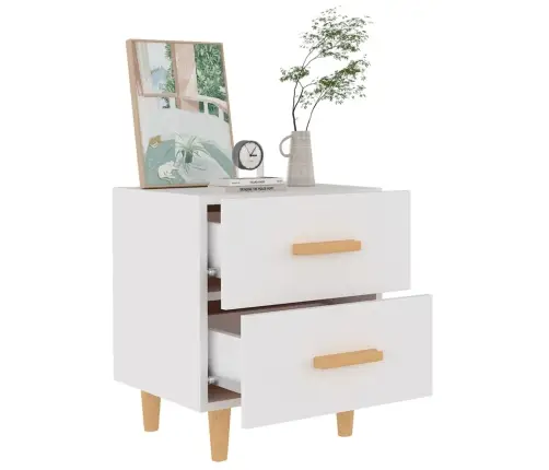 Naktinė Spintelė, Baltos Spalvos, 40X35X47,5Cm