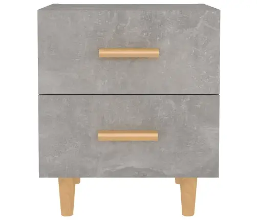 Naktsskapīši, 2 Gab., Betona Pelēki, 40X35X47,5 Cm Vidaxl