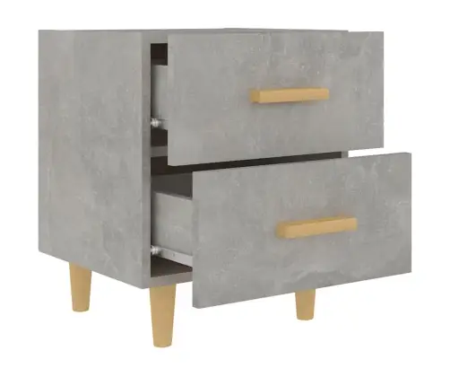 Naktsskapīši, 2 Gab., Betona Pelēki, 40X35X47,5 Cm Vidaxl