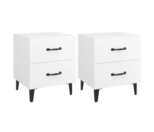 Öökapid 2 Tk, Valge, 40 X 35 X 47,5 Cm