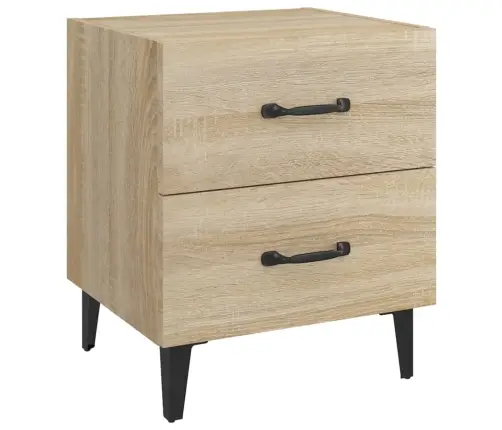 Naktsskapīši, 2 Gab., Ozolkoka Krāsa, 40X35X47,5 Cm Vidaxl