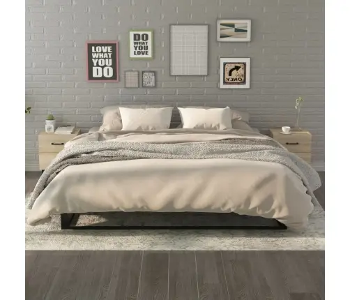 Naktsskapīši, 2 Gab., Ozolkoka Krāsa, 40X35X47,5 Cm Vidaxl