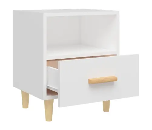 Naktinė Spintelė, Baltos Spalvos, 40X35X47Cm