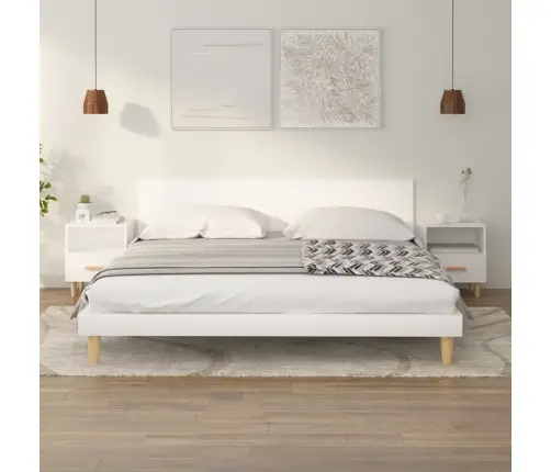 Naktsskapīši, 2 Gab., Balti, 40X35X47 Cm Vidaxl