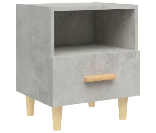 Naktsskapītis, Betona Pelēks, 40X35X47 Cm Vidaxl