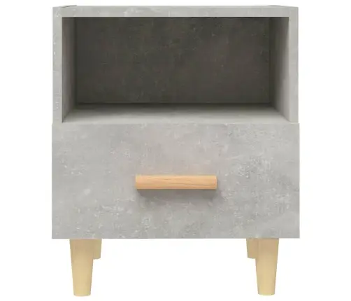 Naktsskapītis, Betona Pelēks, 40X35X47 Cm Vidaxl