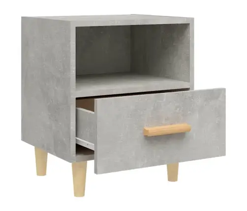 Naktsskapītis, Betona Pelēks, 40X35X47 Cm Vidaxl