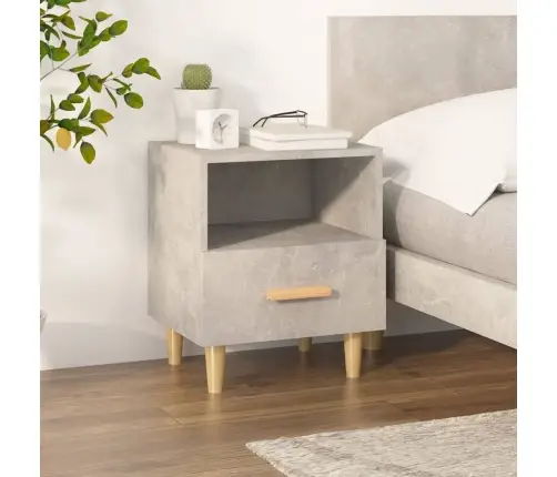 Naktsskapītis, Betona Pelēks, 40X35X47 Cm Vidaxl