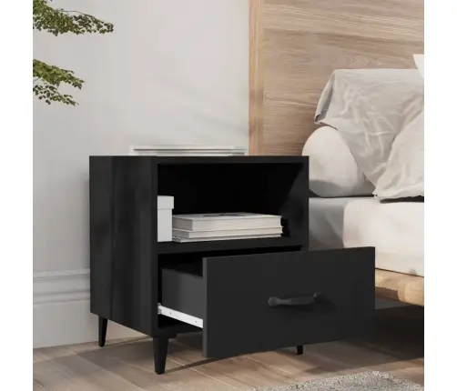 Naktsskapītis, Melns, Inženierijas Koks Vidaxl