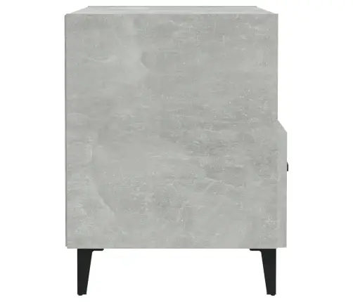 Naktinės Spintelės, 2Vnt., Betono Pilkos, Apdirbta Mediena