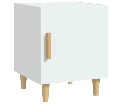 Naktinė Spintelė, Baltos Spalvos, Apdirbta Mediena