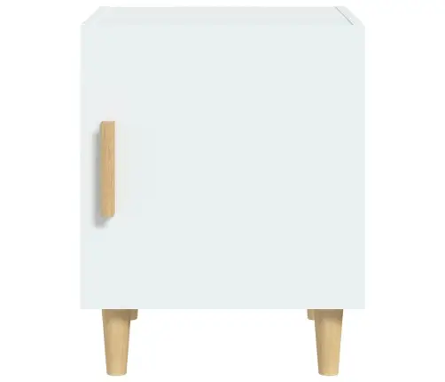 Naktinė Spintelė, Baltos Spalvos, Apdirbta Mediena