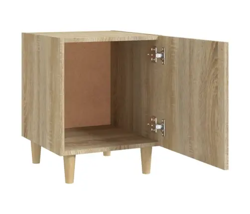 Naktsskapīši, 2 Gab., Ozolkoka Krāsa, Inženierijas Koks Vidaxl