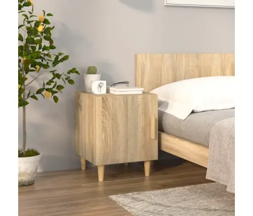 Naktsskapīši, 2 Gab., Ozolkoka Krāsa, Inženierijas Koks Vidaxl