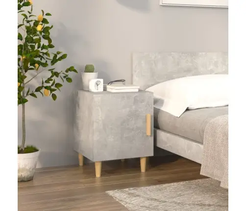 Naktsskapītis, Betona Pelēks, Inženierijas Koks Vidaxl Naktsskapītis, Betona Pelēks, Inženierijas Koks Vidaxl