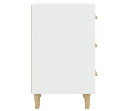 Naktsskapītis, Balts, 40X40X66 Cm, Inženierijas Koks Vidaxl