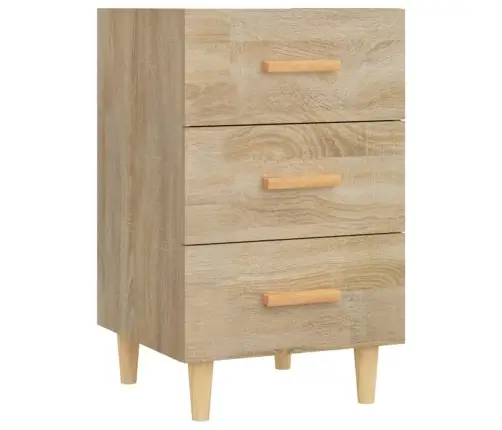 Naktinė Spintelė, Sonoma Ąžuolo, 40X40X66cm Apdirbta Mediena