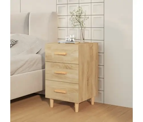 Naktinė Spintelė, Sonoma Ąžuolo, 40X40X66cm Apdirbta Mediena