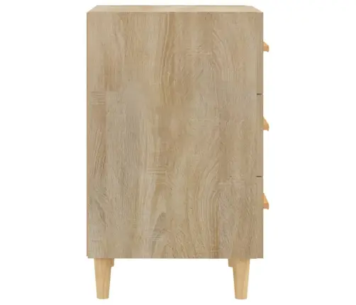 Naktinė Spintelė, Sonoma Ąžuolo, 40X40X66cm Apdirbta Mediena