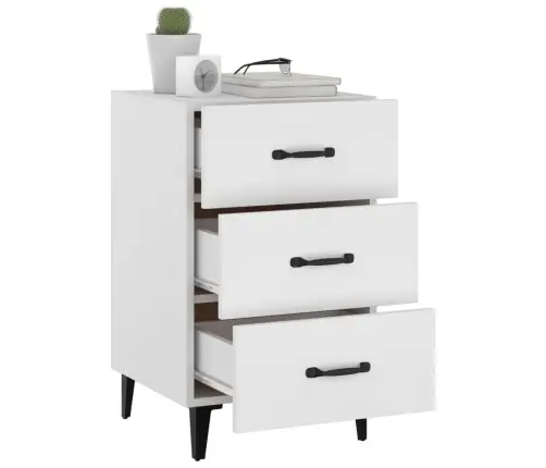 Naktsskapītis, Balts, 40X40X66 Cm, Inženierijas Koks Vidaxl Naktsskapītis, Balts, 40X40X66 Cm, Inženierijas Koks Vidaxl