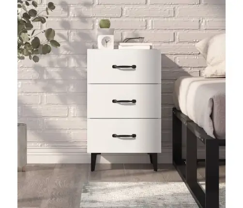 Naktsskapītis, Balts, 40X40X66 Cm, Inženierijas Koks Vidaxl Naktsskapītis, Balts, 40X40X66 Cm, Inženierijas Koks Vidaxl