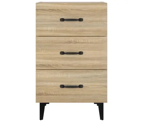 Naktinė Spintelė, Sonoma Ąžuolo, 40X40X66cm Apdirbta Mediena Naktinė Spintelė, Sonoma Ąžuolo, 40X40X66cm Apdirbta Mediena