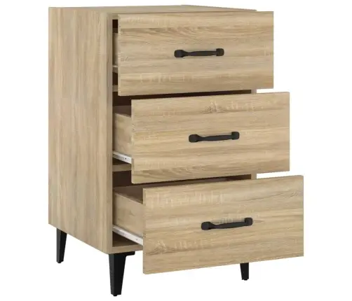 Naktinė Spintelė, Sonoma Ąžuolo, 40X40X66cm Apdirbta Mediena Naktinė Spintelė, Sonoma Ąžuolo, 40X40X66cm Apdirbta Mediena