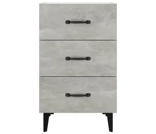 Naktinė Spintelė, Betono Pilka, 40X40X66cm Apdirbta Mediena