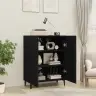 Kumode, Melna, 70X34X90 Cm, Inženierijas Koks Vidaxl