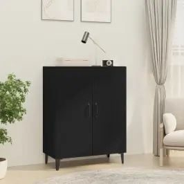 Kumode, Melna, 70X34X90 Cm, Inženierijas Koks Vidaxl