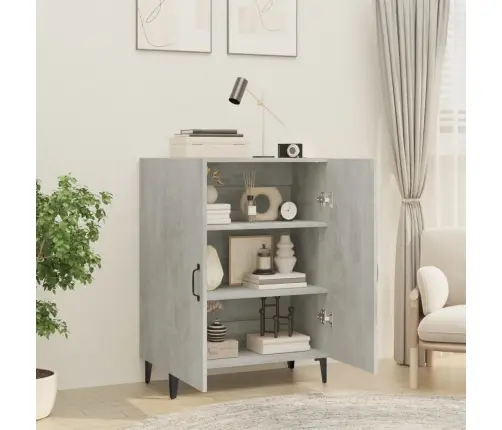 Šoninė Spintelė, Betono Pilka, 70X34X90cm Apdirbta Mediena