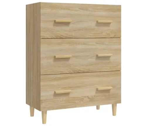 Kumode, Ozolkoka Krāsa, 70X34X90 Cm, Inženierijas Koks Vidaxl