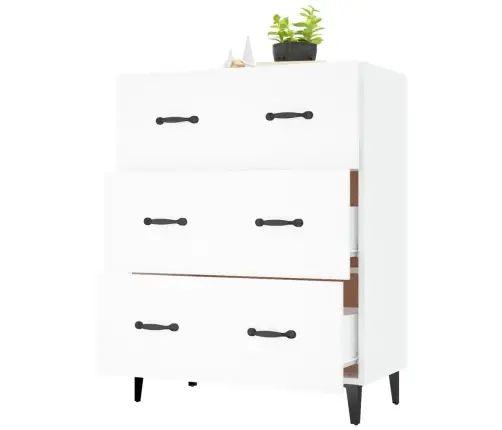 Šoninė Spintelė, Baltos Spalvos, 69,5X34X90cm Apdirbta Mediena