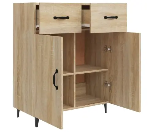 Kumode, Ozolkoka Krāsa, 69,5X34X90 Cm, Inženierijas Koks Vidaxl