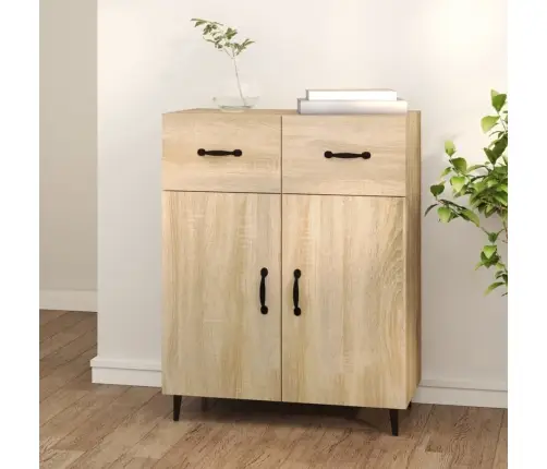 Kumode, Ozolkoka Krāsa, 69,5X34X90 Cm, Inženierijas Koks Vidaxl