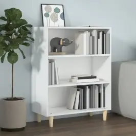 Kumode, Balta, 69,5X32,5X90 Cm, Inženierijas Koks Vidaxl