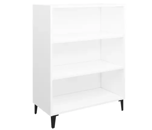 Kumode, Balta, 69,5X32,5X90 Cm, Inženierijas Koks Vidaxl