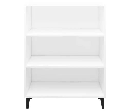 Kumode, Balta, 69,5X32,5X90 Cm, Inženierijas Koks Vidaxl