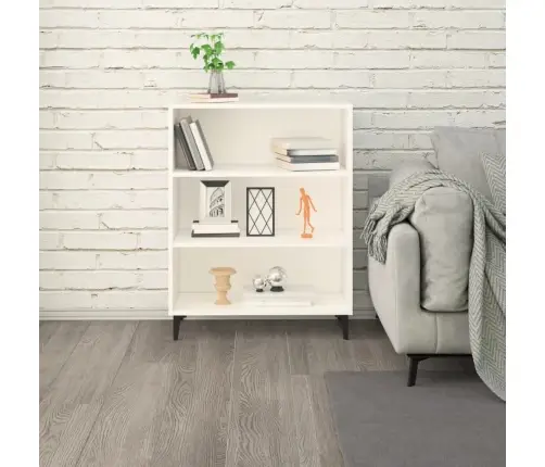 Kumode, Balta, 69,5X32,5X90 Cm, Inženierijas Koks Vidaxl