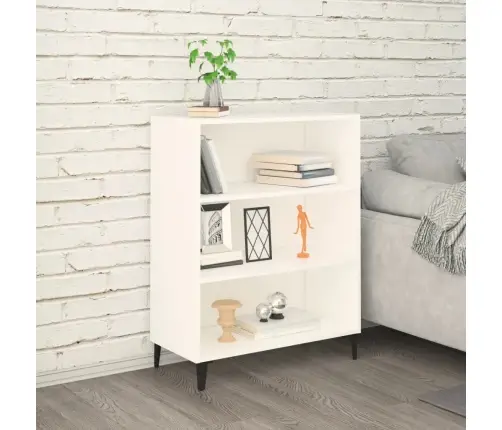 Kumode, Balta, 69,5X32,5X90 Cm, Inženierijas Koks Vidaxl