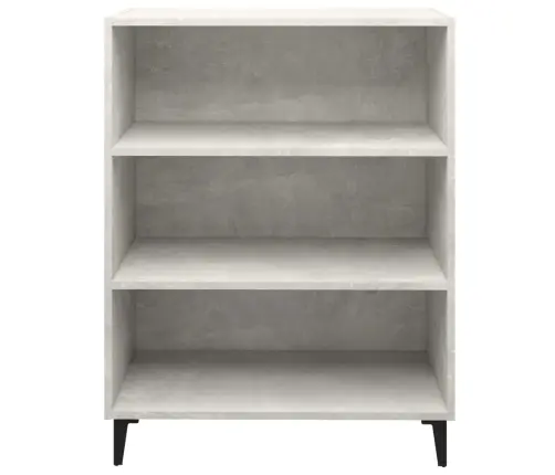 Kumode, Betona Pelēka, 69,5X32,5X90 Cm, Inženierijas Koks Vidaxl