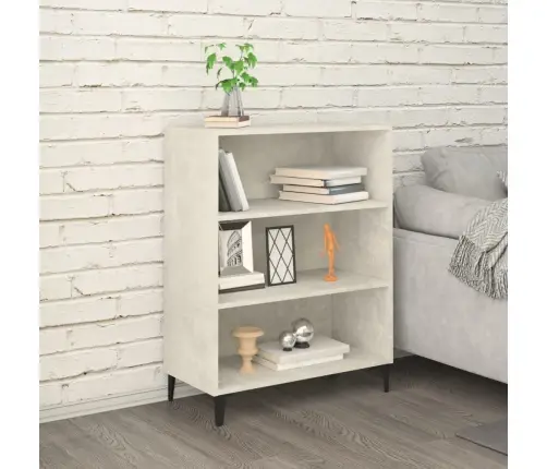 Kumode, Betona Pelēka, 69,5X32,5X90 Cm, Inženierijas Koks Vidaxl