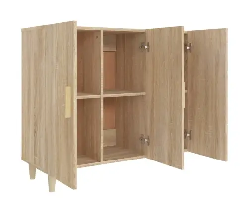 Šoninė Spintelė, Sonoma Ąžuolo, 90X34X80cm Apdirbta Mediena